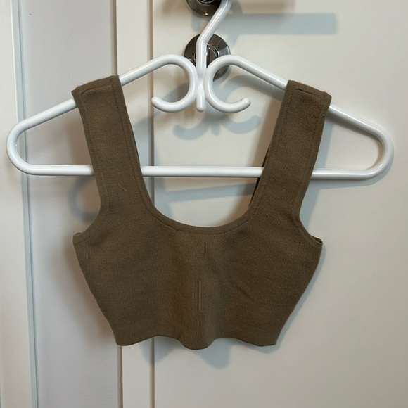 Revamped Knit Cropped Tank Top (Size S) - Picture 1 of 2